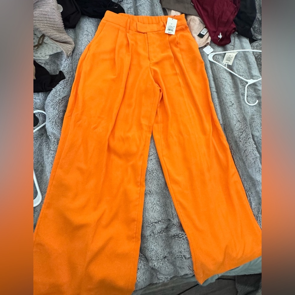 Target Orange Wide-Leg Pants